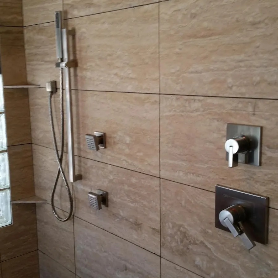 Shower fixture installation for Water Heater Replacement in Angleton